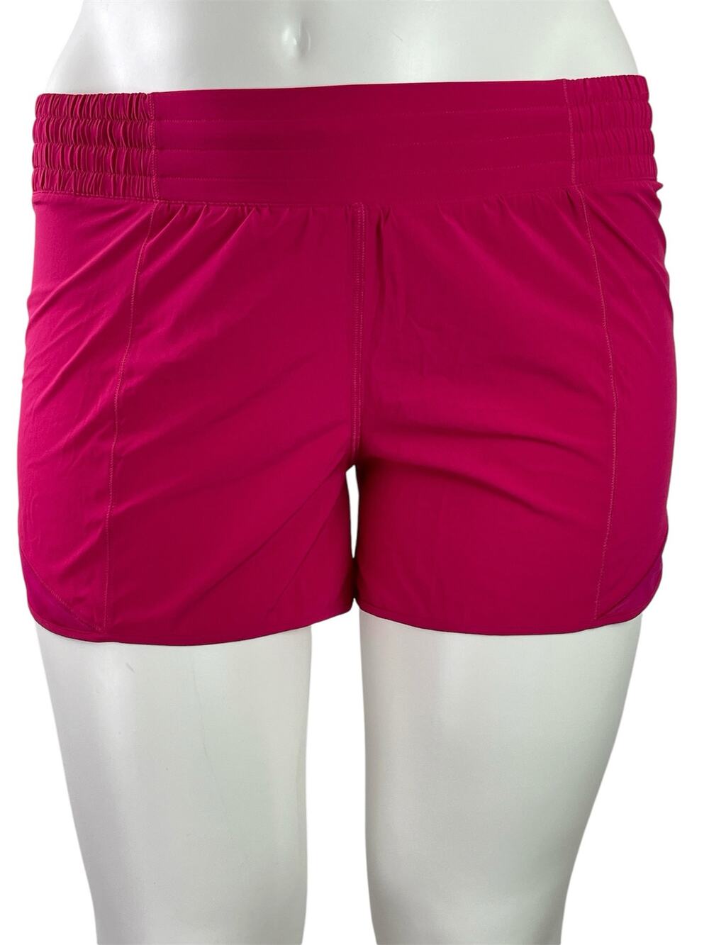 Lululemon Hotty Hot II Women's Pink Gym Workout Athletic Running Shorts Size 12